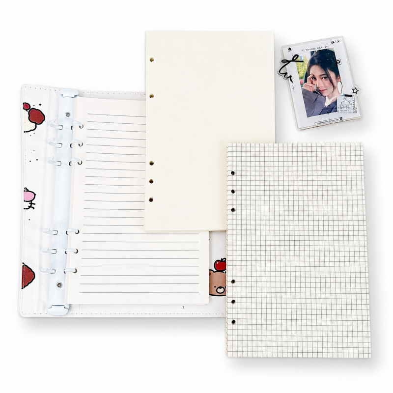 Cat Blue Magnetic Binder Notebook