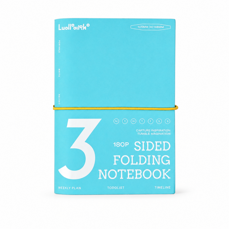 Three Fold Portable Planner Notebook