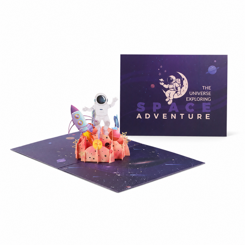 Space Explorer Pop Up Card