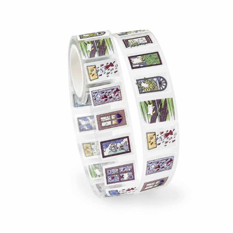 Story Window Glitter Sticker Roll