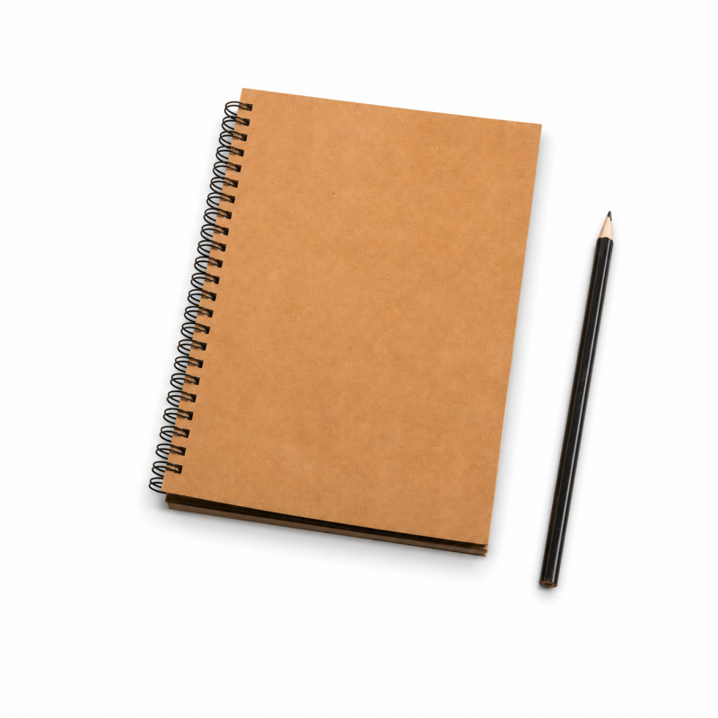 Kraft Cover Drawing & Doodle Spiral Sketchbook