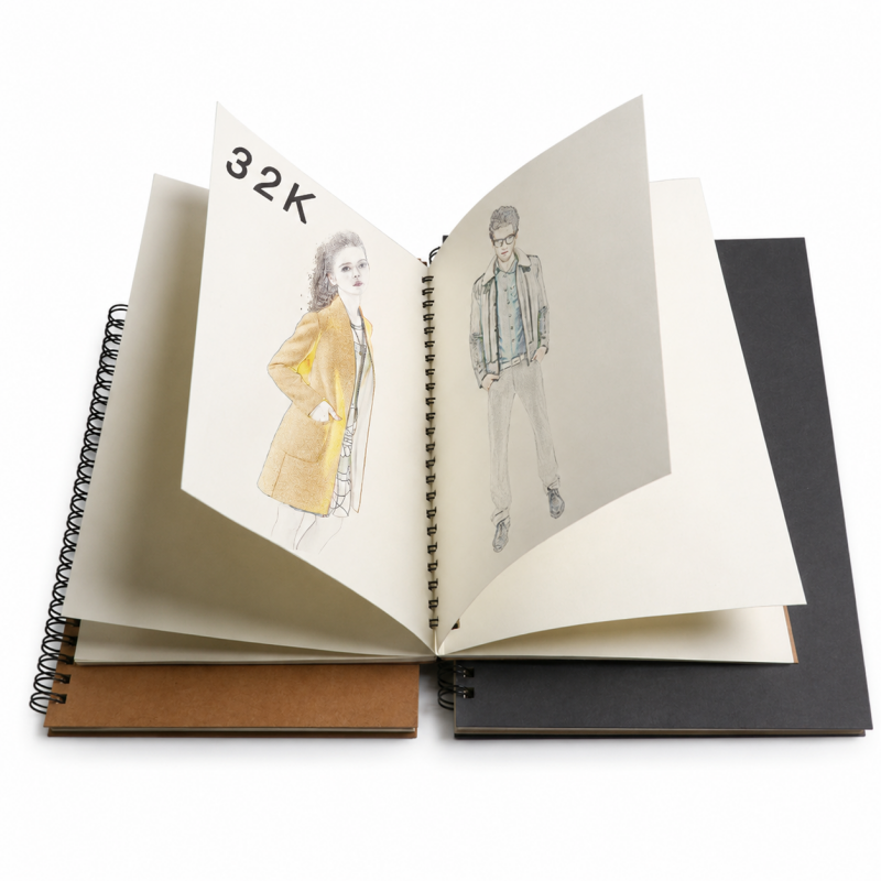 Kraft Cover Drawing & Doodle Spiral Sketchbook