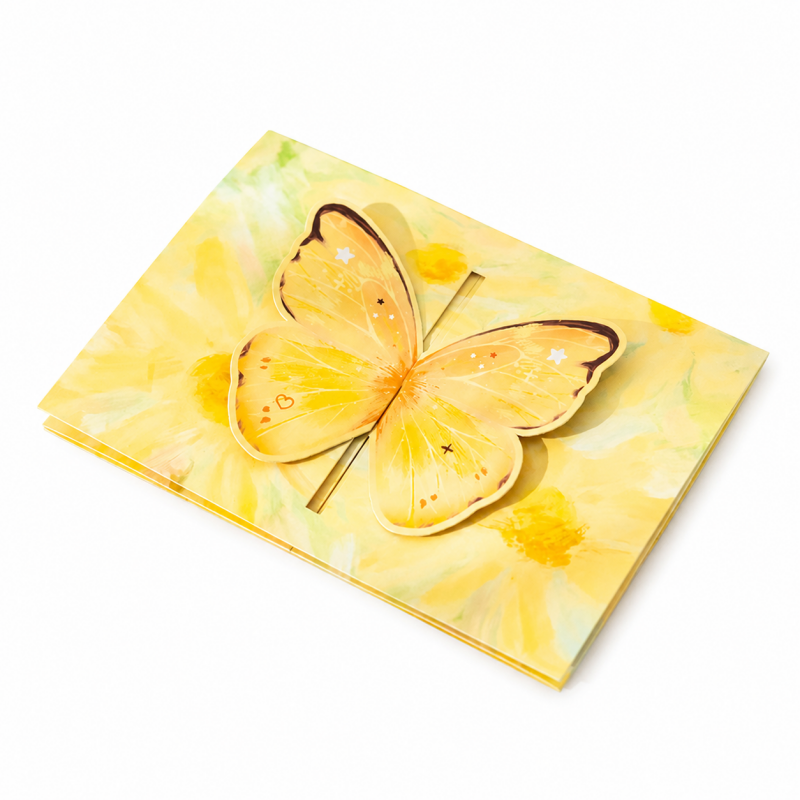 Butterfly Floral Pop Up Greeting Card