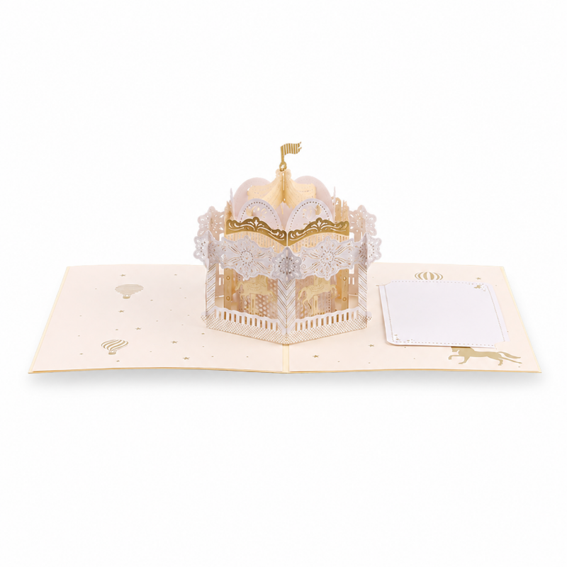 Carousel Foil Pop Up Card