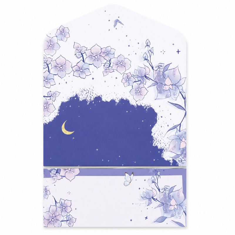Violet Dream Floral Letter Writing Set