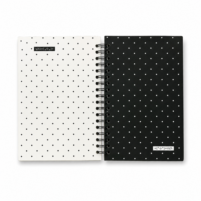 Polka Dot Scrapbook Notebook