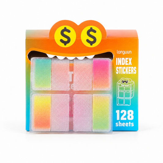 Pull Out Rainbow Index Sticker Box