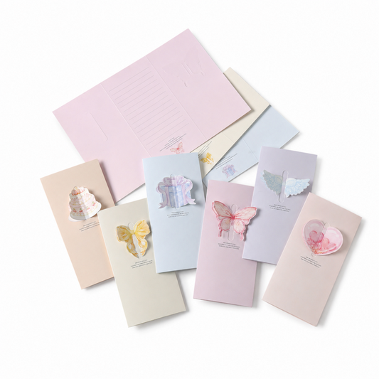 10 Butterfly Window Folded Card