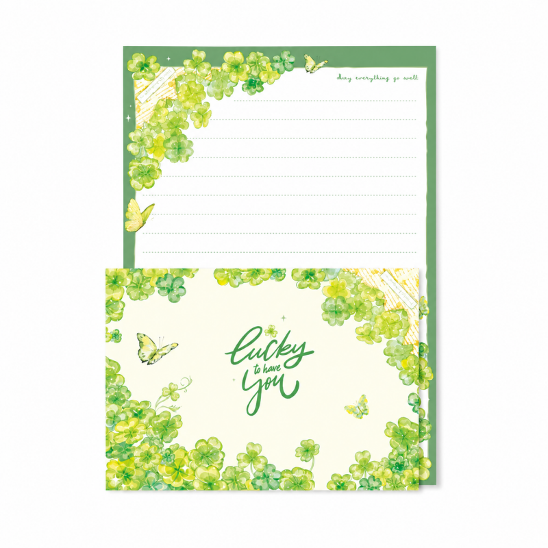 Lucky Clover Letter Writing Set