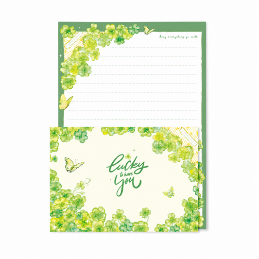 Lucky Clover Letter Writing Set