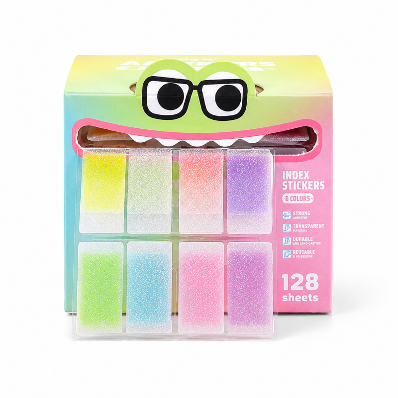 Pull Out Rainbow Index Sticker Box