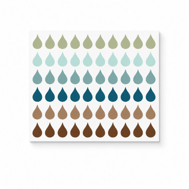 Raindrop Page Marker Stickers