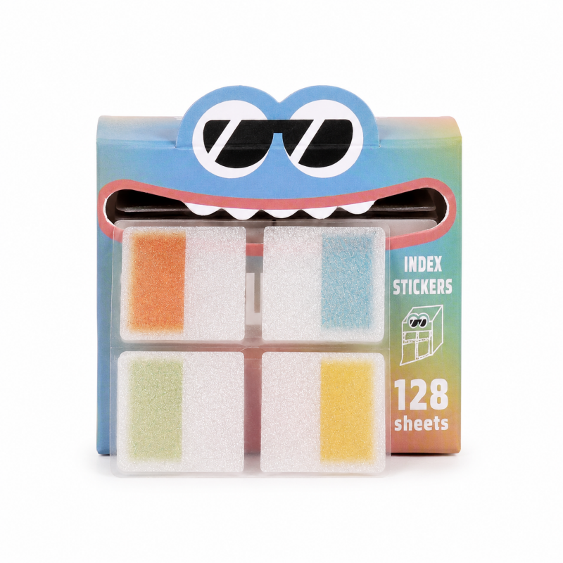 Pull Out Rainbow Index Sticker Box