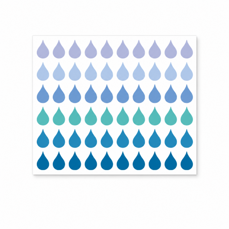 Raindrop Page Marker Stickers