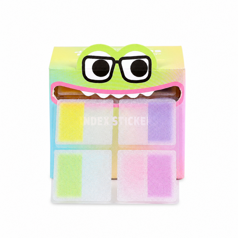 Pull Out Rainbow Index Sticker Box