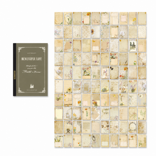 Floral Vintage Wooden Journal Journal Notebook