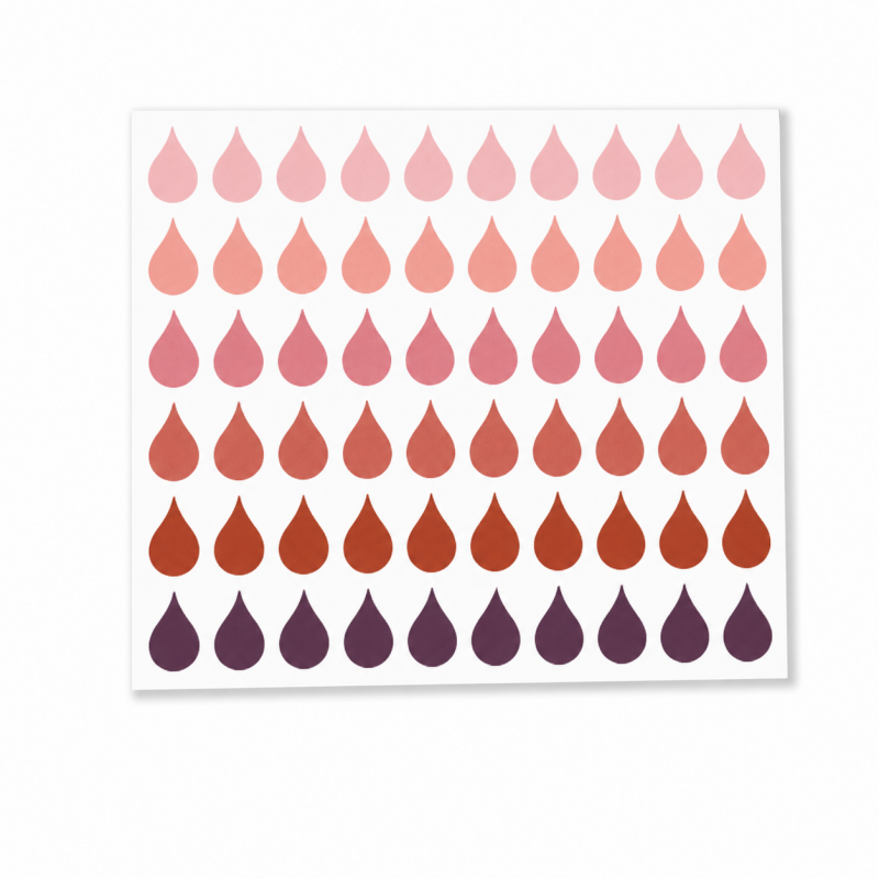 Raindrop Page Marker Stickers