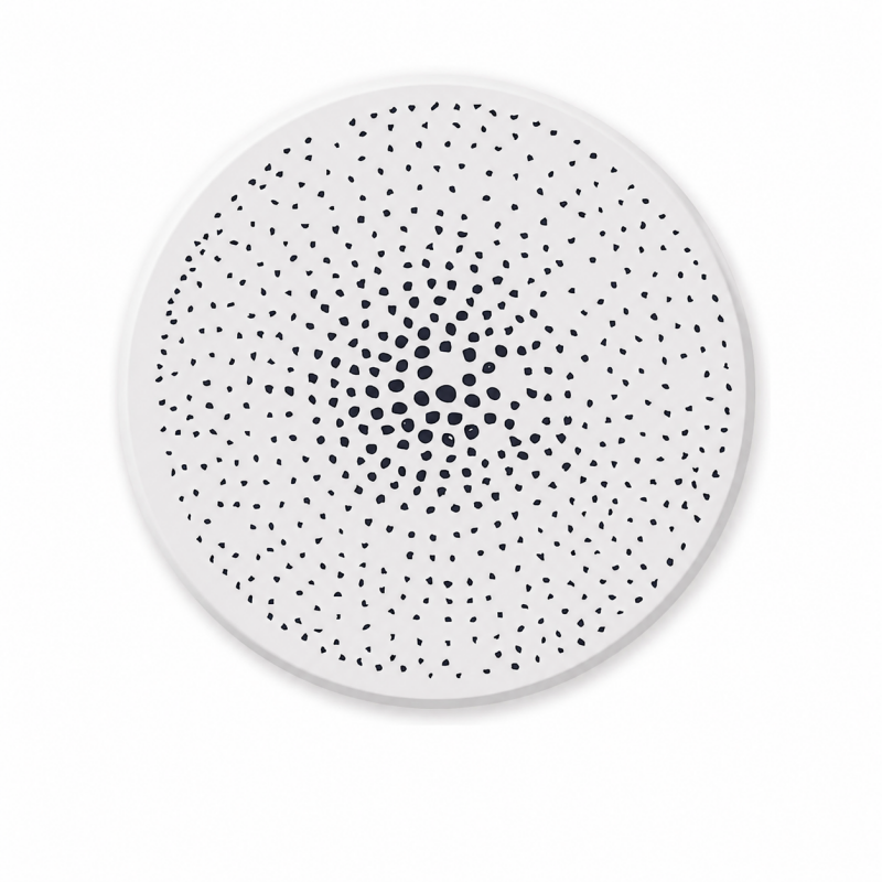 Monochrome Round Ceramic Coasters