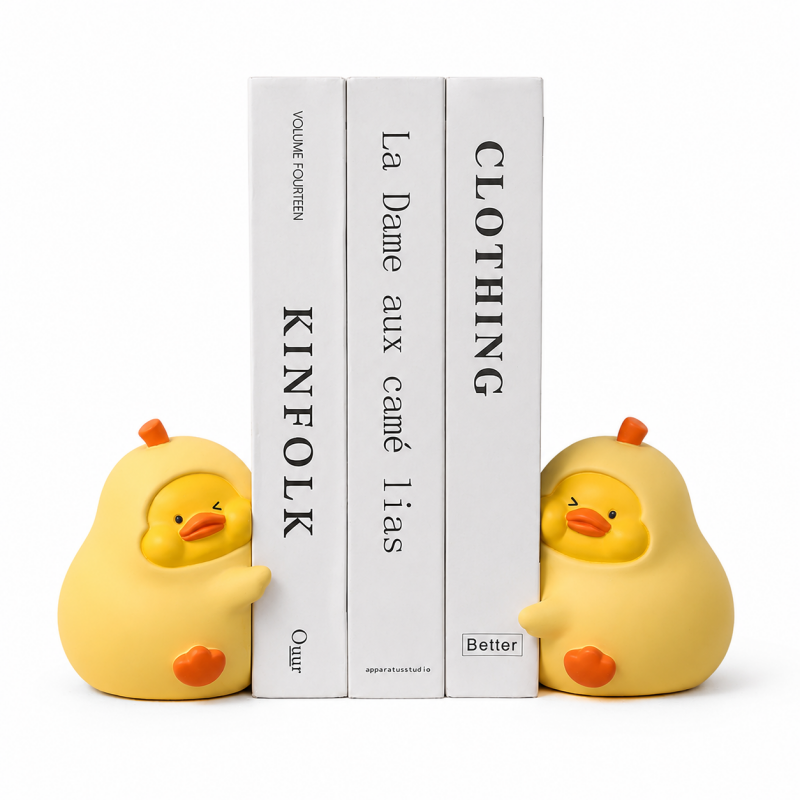 Together Duck Decorative Bookend Pair