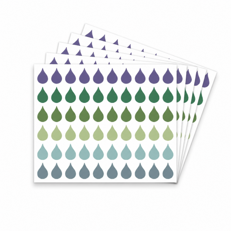 Raindrop Page Marker Stickers