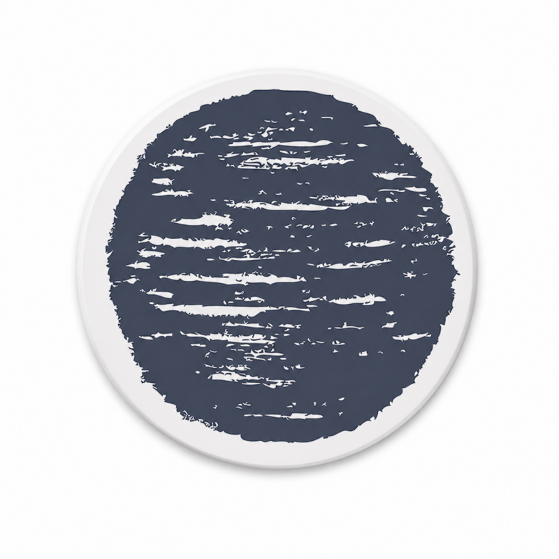 Monochrome Round Ceramic Coasters