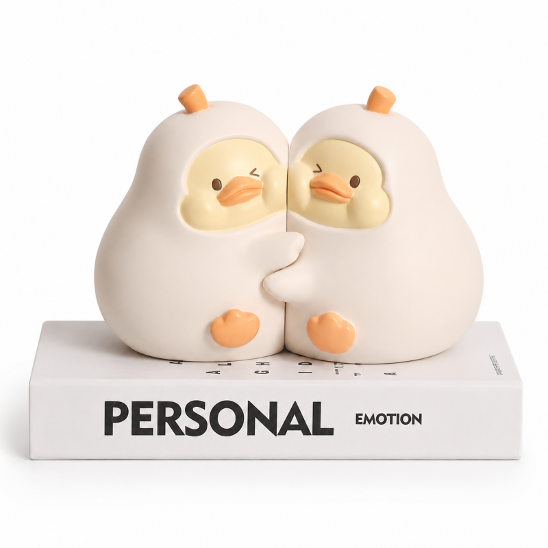 Together Duck Decorative Bookend Pair