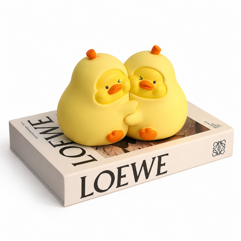 Together Duck Decorative Bookend Pair