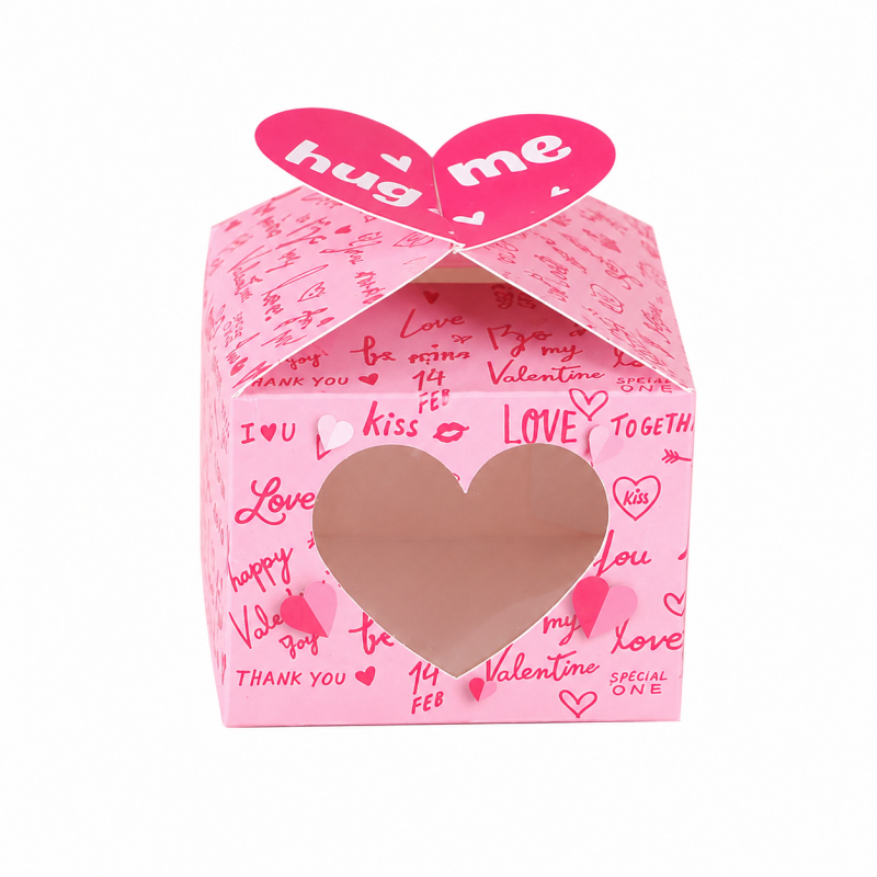 Heart Love Valentine's Day Candy Gift Box-12PCS Per Pack