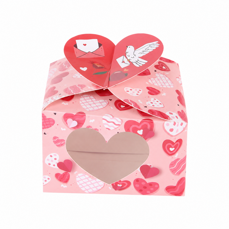 Heart Love Valentine's Day Candy Gift Box-12PCS Per Pack