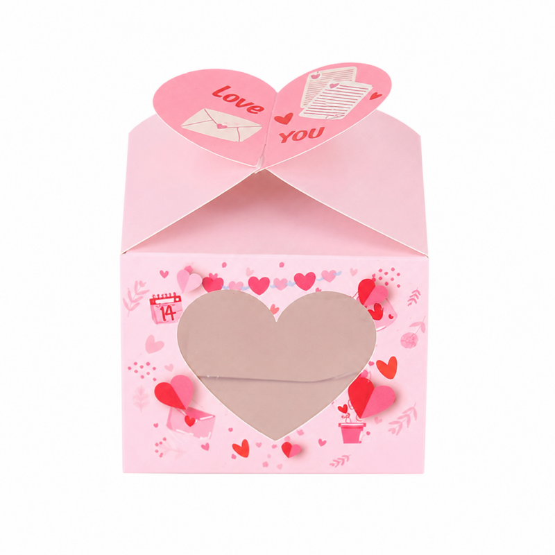 Heart Love Valentine's Day Candy Gift Box-12PCS Per Pack