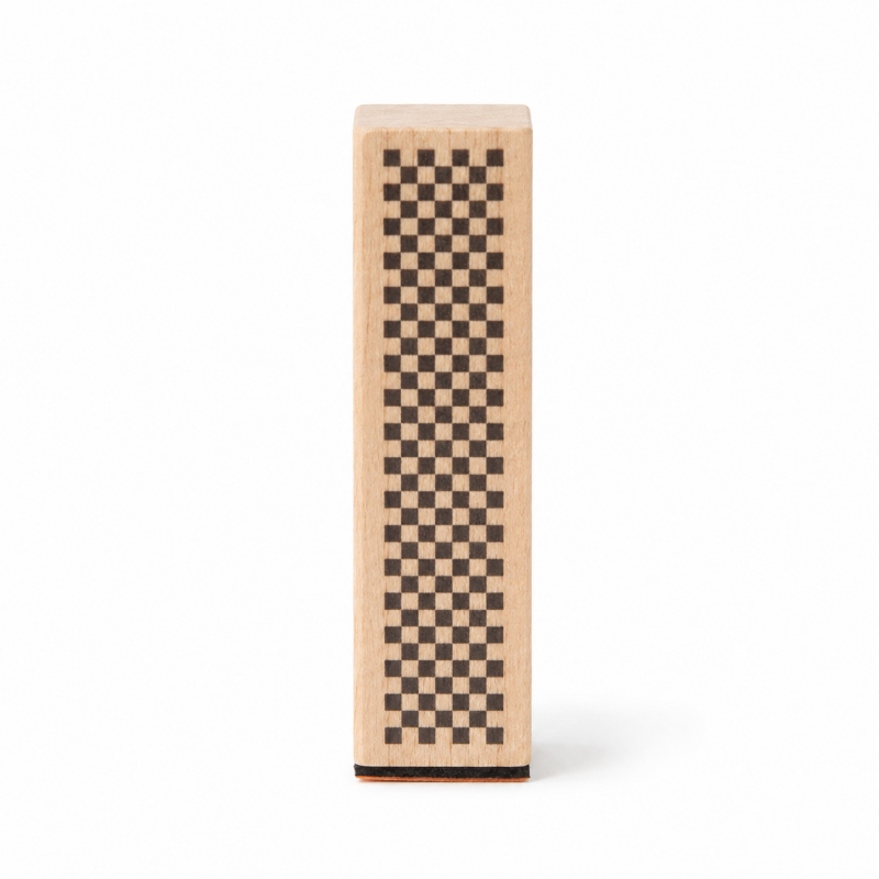 Geometric Aesthetic Beech Wood Stamp