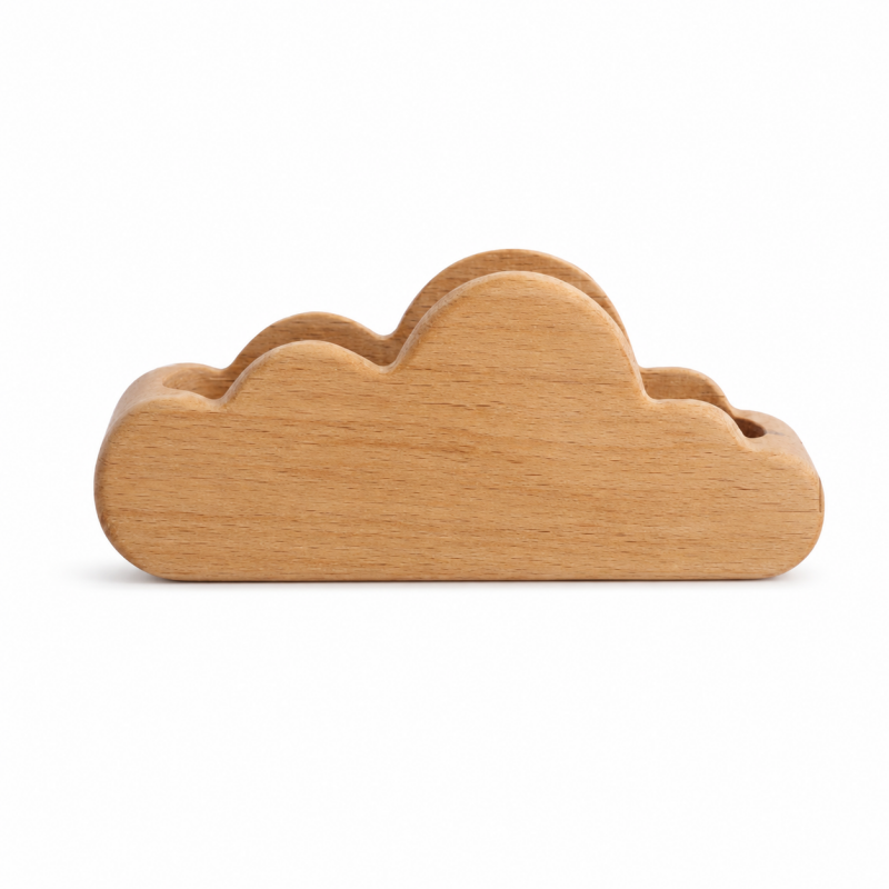 Cloud Shape Wooden Card Holder