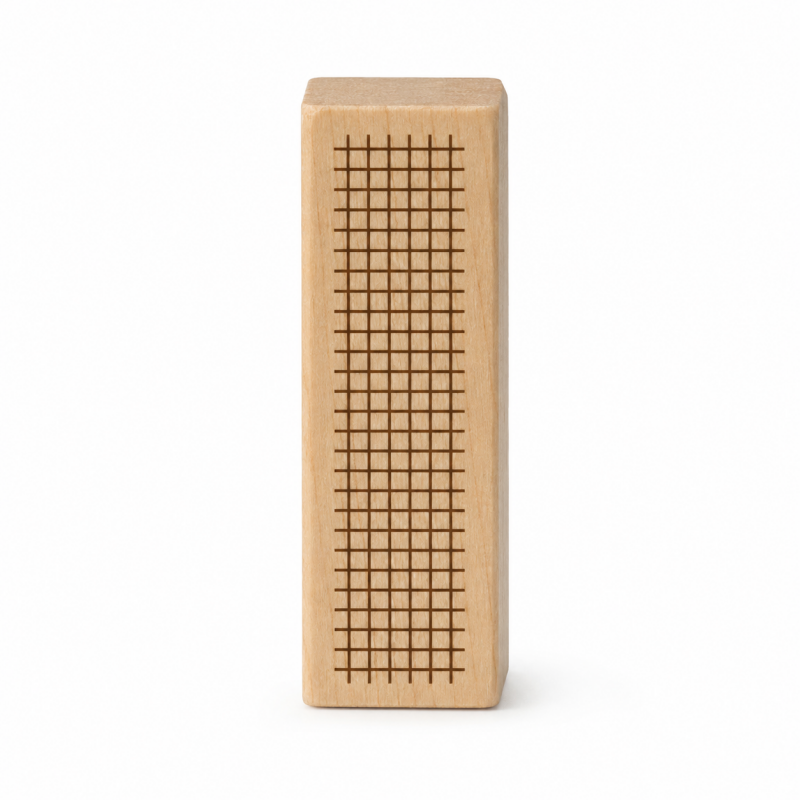Geometric Aesthetic Beech Wood Stamp